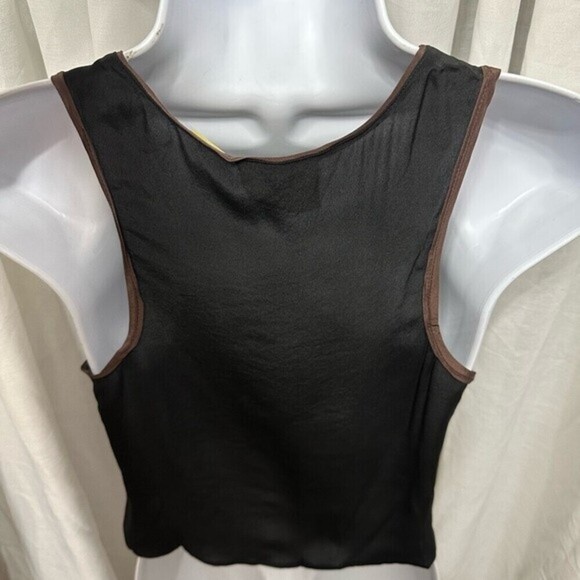 Maeve By Anthropologie Women's Black Top Size 0P 100% Silk - Picture 10 of 14